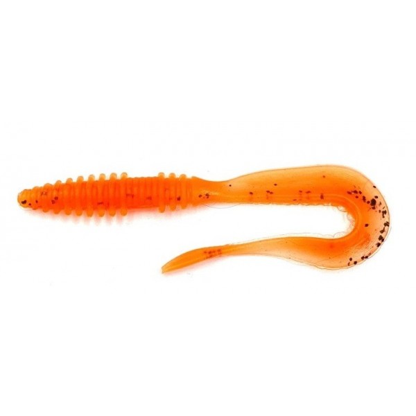 Силиконовая приманка на хищника, Taipan Crazy Sweep, 2,5 дюйма, 12шт/уп, цвет №09 Orange